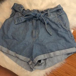 High wasted tie shorts size 11
